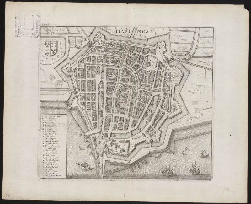 Plattegrond van Harlingen