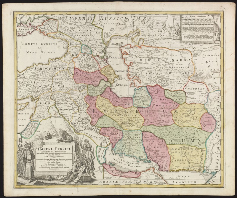 Landkaart van Perzië