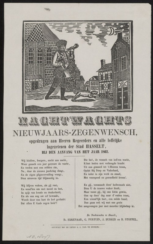 Nachtwachts Nieuwejaars-Zegenwensch