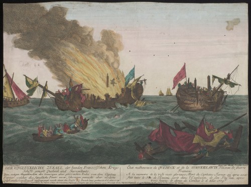 Ondergang van Franse oorlogsschepen
