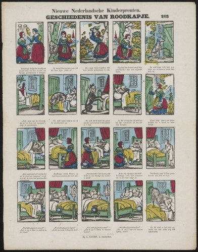 Geschiedenis van Roodkapje (Nº 218)