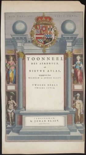 Titelpagina van de Atlas van Blaeu