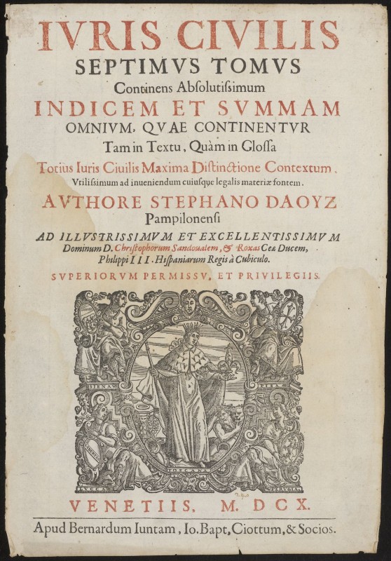 Titelpagina van een juridisch boek