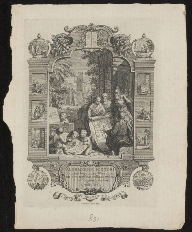 Titelpagina van een geschiedkundig boek