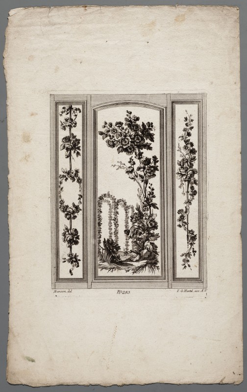 Ornamentprent. I.r Cahier de Groupes de Fleurs et d‘ Ornemens (Duitse kopie).