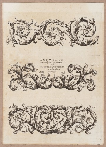 Ornamentprent. Lofwerck Nieuwelycks Uytgegeven. Titelblad.