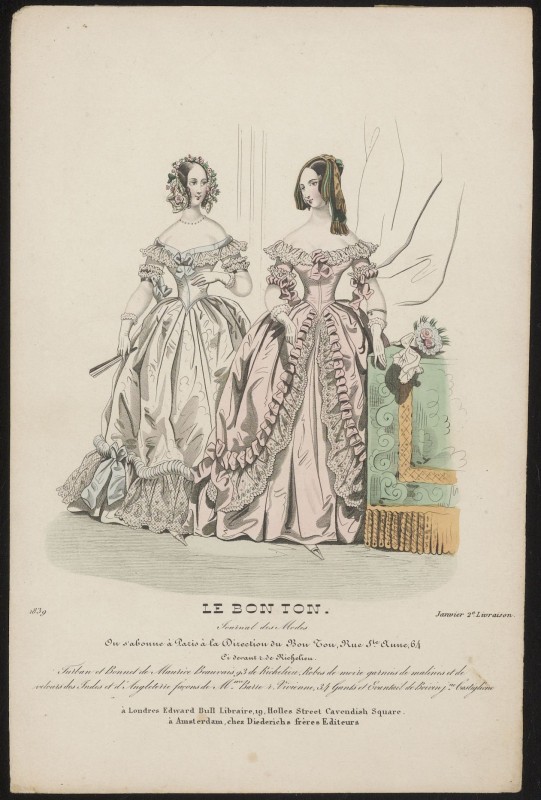 Kostuumgeschiedenis: twee vrouwen