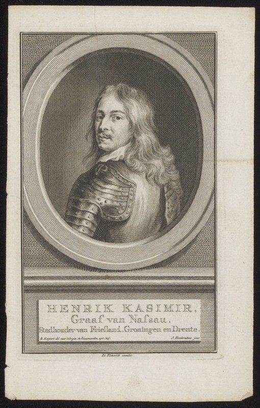 Portret van stadhouder Hendrik Casimir I, graaf van Nassau