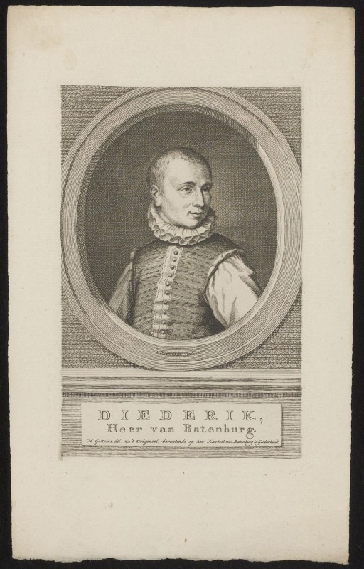 Portret van Dirk van Bronckhorst-Batenburg