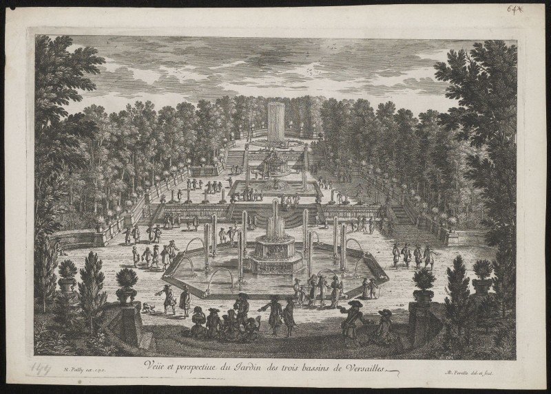 Tuin met drie fonteinen in Versailles