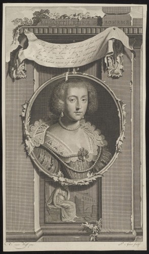 Portret van koningin Elizabeth van Bohemen