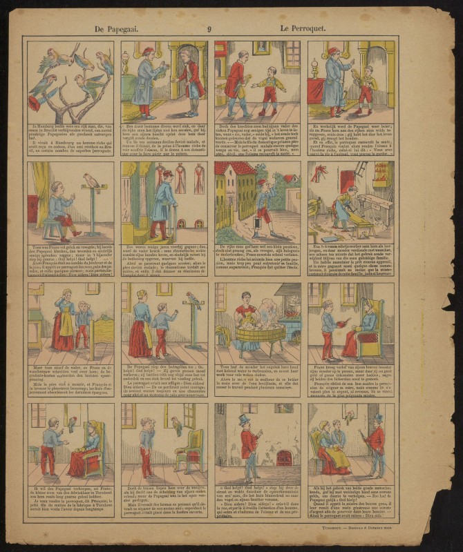 De papegaai. Le perroquet (Nº 9)