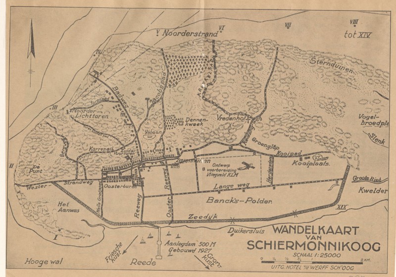 Wandelkaart van Schiermonnikoog