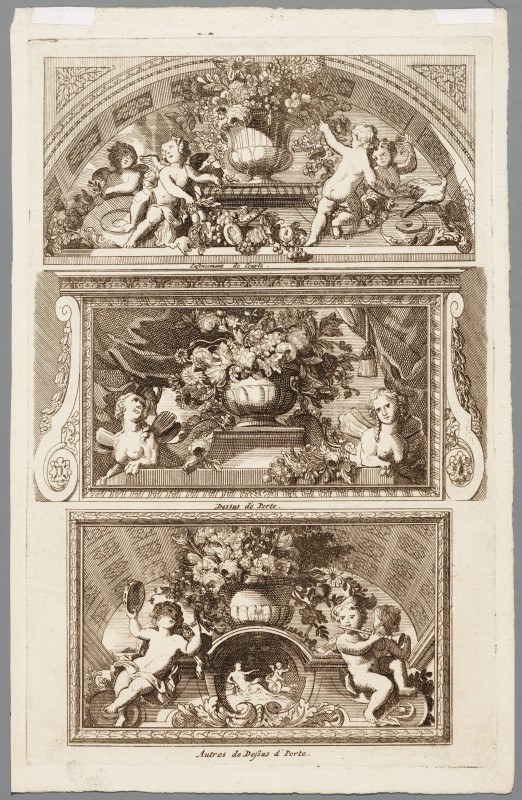 Ornamentprent. Nouveaux Livre de Taleaux de Portes.
