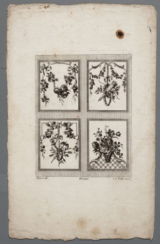 Ornamentprent. I.r Cahier de Groupes de Fleurs et d‘ Ornemens (Duitse kopie).