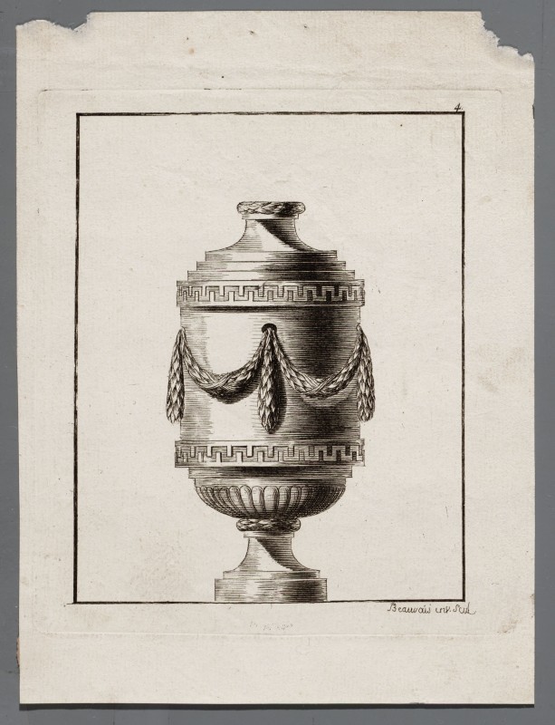 Ornamentprent. Livre de Vases.