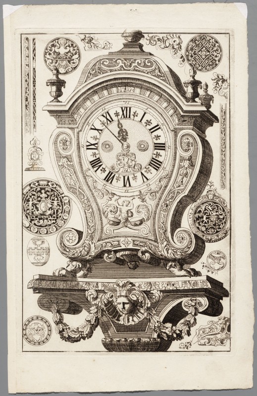 Ornamentprent. Nouveaux Liure de Boites de Pendulles (kopie).