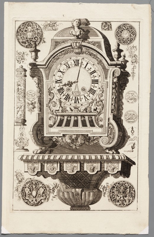 Ornamentprent. Nouveaux Liure de Boites de Pendulles (kopie).