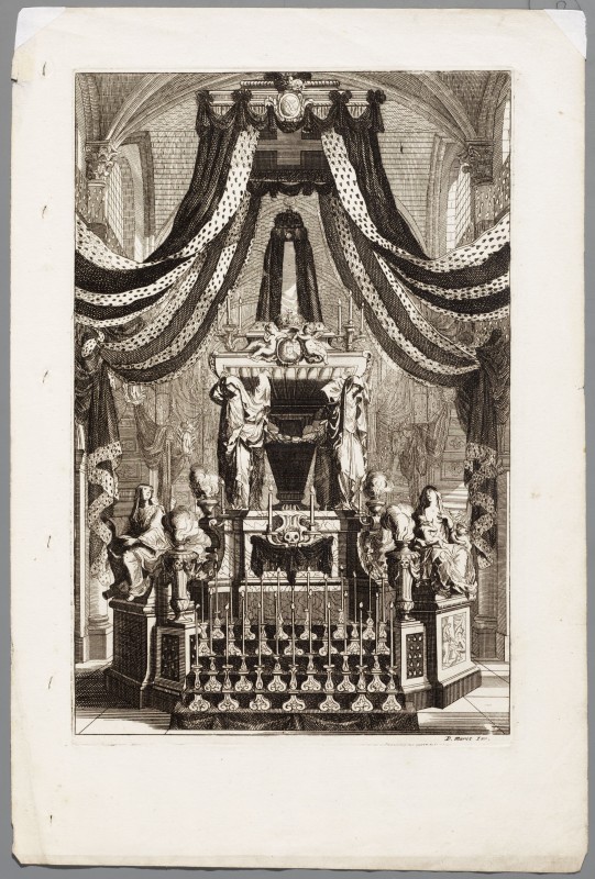 Ornamentprent. Premier Livre de Tombeaux et Mozoles (kopie).
