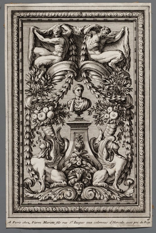 Ornamentprent. Ornements de panneaux pour l'enrichissement des lambris.
