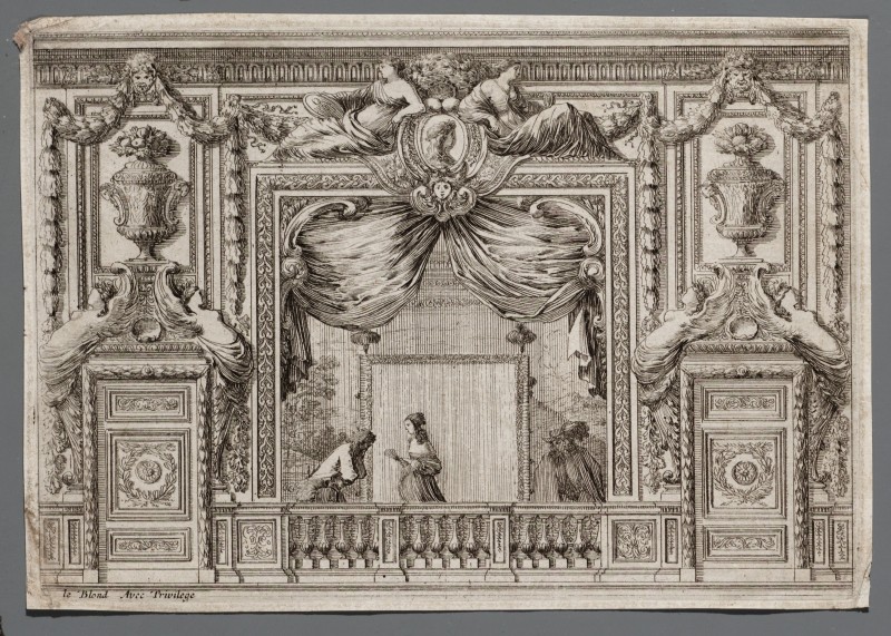 Ornamentprent. Alcoves.