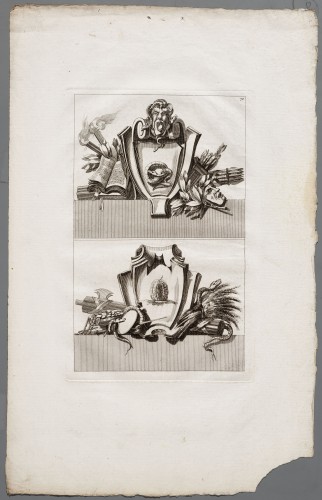 Ornamentprent. Cartels et Écussons (Nederlandse kopie).
