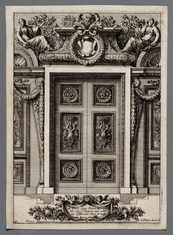 Ornamentprent. Placards ou ornements pour l'enrichissement des chambres ou des alcôves.