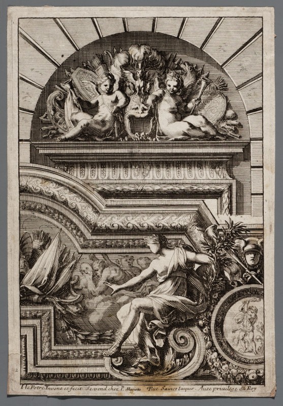 Ornamentprent. Lambris et autres decors. Titelblad.