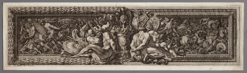 Ornamentprent. Frises en maniere de bas-reliefs.