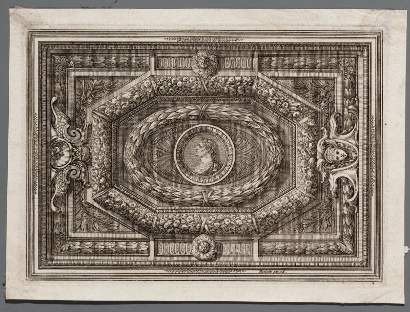 Ornamentprent. Dessins de plafonds.