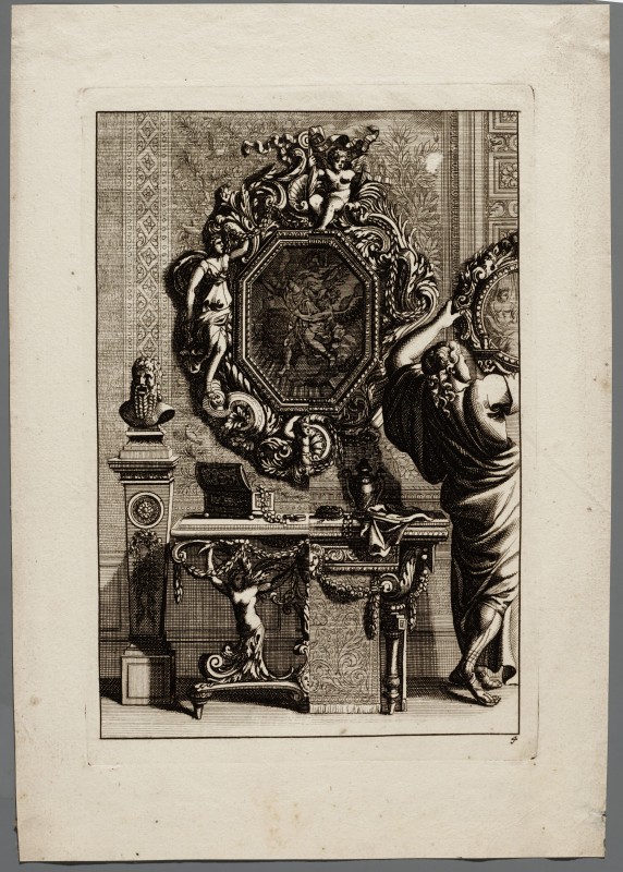 Ornamentprent. Livre de miroirs, tables et guéridons (kopie).
