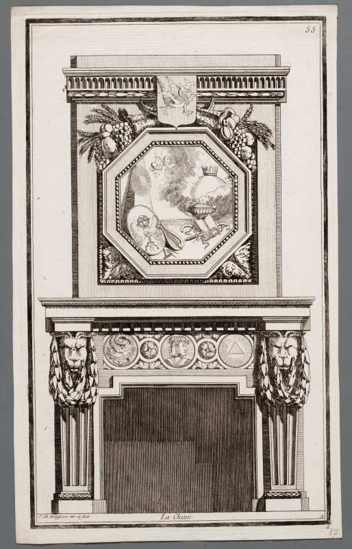 Ornamentprent. Nouvelle Iconologie Historique. Cheminées, la Chine.