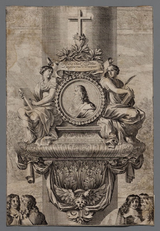 Ornamentprent. Sépultures et épitaphes.
