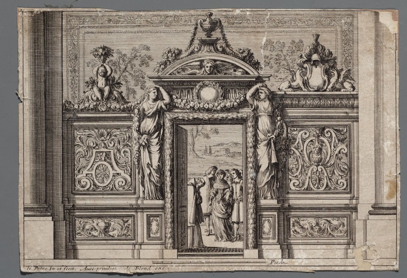 Ornamentprent. Clôtures de chapelles.