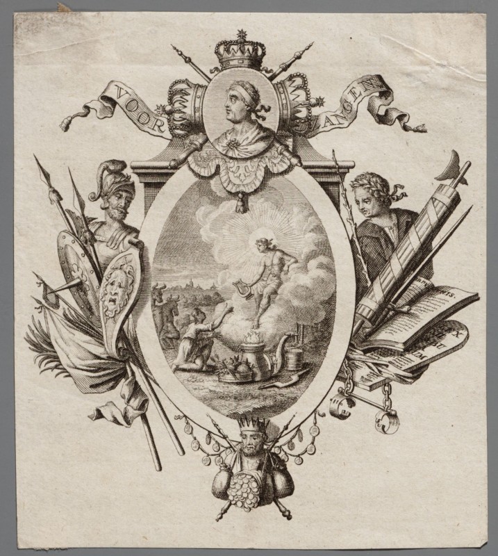 Ornamentprent. Voorzangen.