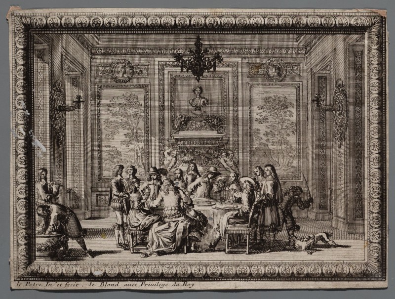 Ornamentprent. Cheminées et lambris.
