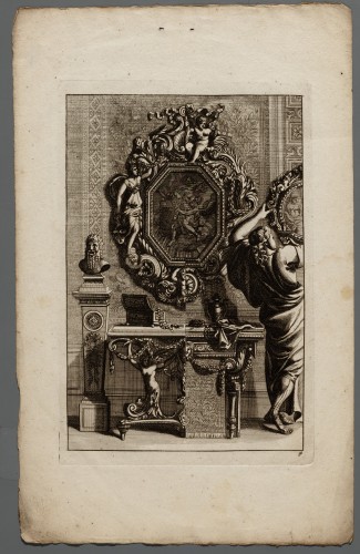 Ornamentprent. Livre de miroirs, tables et guéridons (kopie).