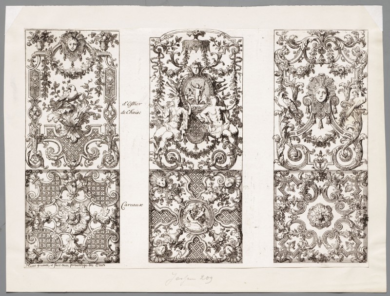 Ornamentprent. Nouveaux liure d'ornaments propres pour faire en broderie et petit point.