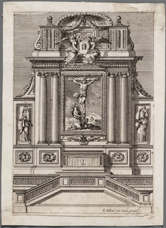 Ornamentprent. Retables d'autels.