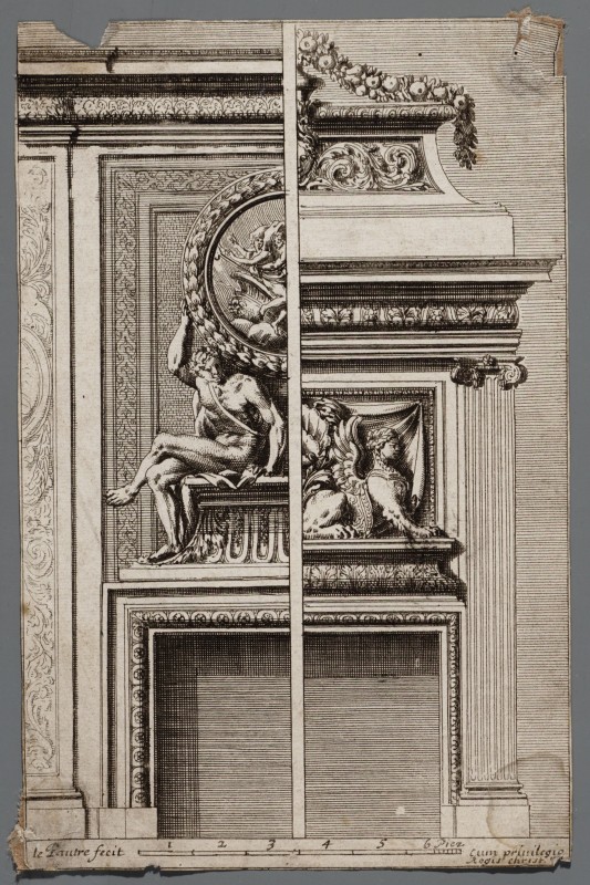 Ornamentprent. Cheminées à l'italienne.