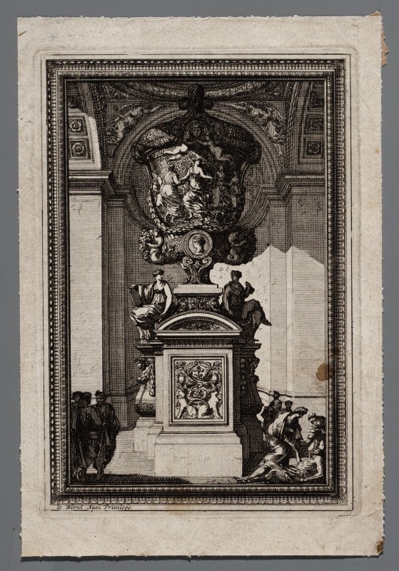 Ornamentprent. Vases.