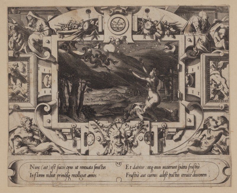 Ornamentprent. Livre de la Conqueste de la Toison d’Or.