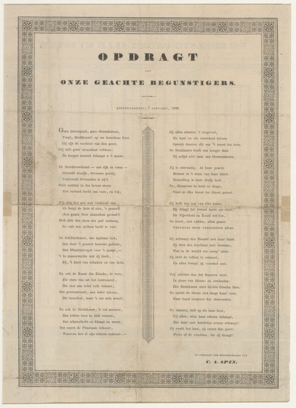 Koppermaandagprent 1839