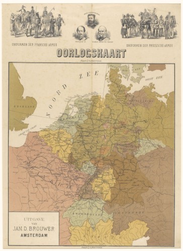 Oorlogskaart van West-Europa