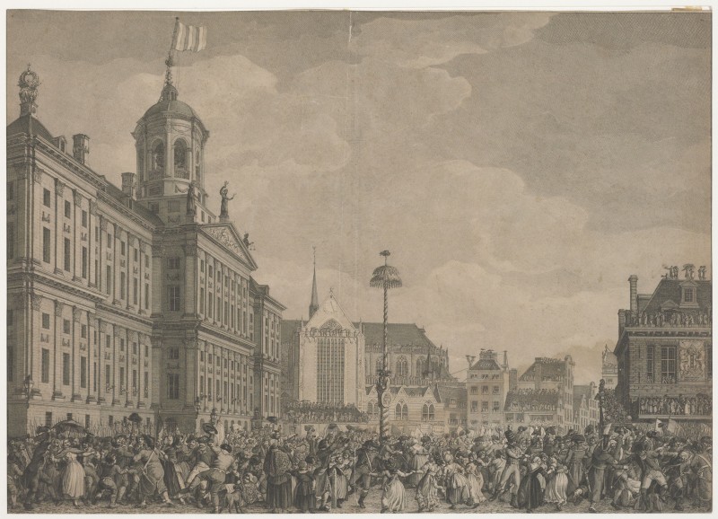 Feest der Vrijheid op de Dam te Amsterdam, 4 maart 1795