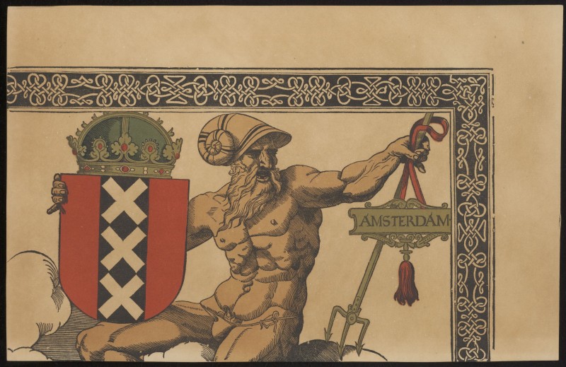 De groote kaart van Amsterdam in 1544