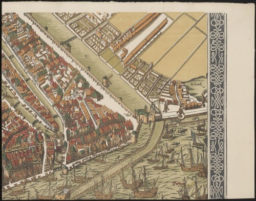 De groote kaart van Amsterdam in 1544