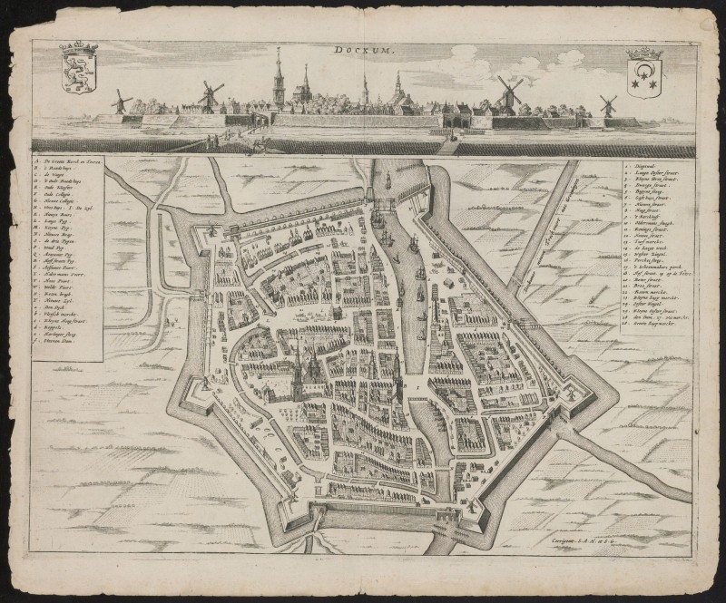 Plattegrond van Dokkum