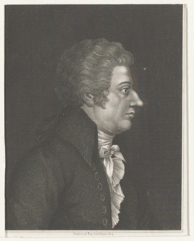 Portret van W.A. Mozart