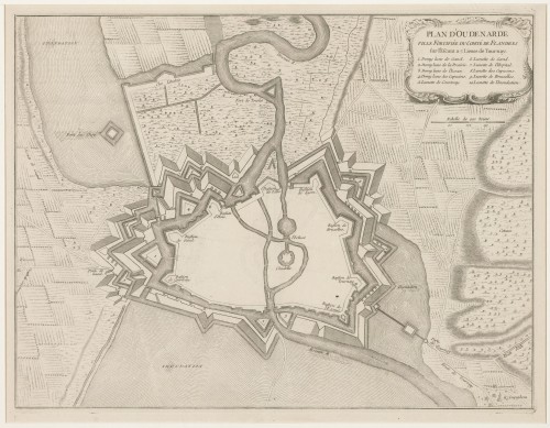 Plattegrond van Oudenaarde